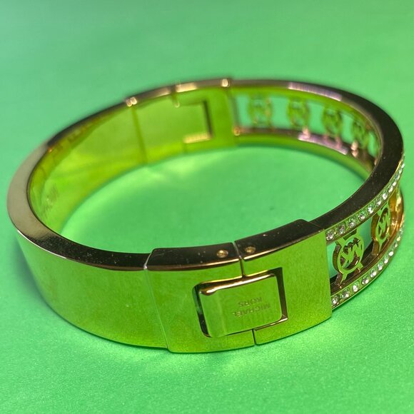 Elegant Michael Kors Monogram Hinged Bracelet - Picture 2 of 9